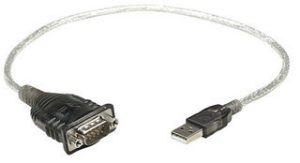 Convertidor de USB a Serial MANHATTAN 205153, 0,45 m, Transparente, RS-232, USB 2.0 A, Macho/Macho