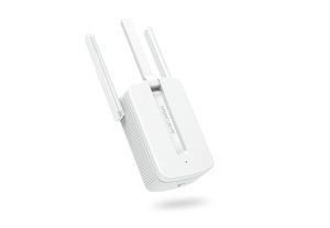 EXTENSOR WIFI DE 300MBPS MERCUSYS MW300RE CON TRES ANTENAS DE ALTO ALCANCE PARA MAYORES CONEXIONES