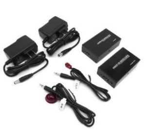 Extensor HDMI RJ45 BROBOTIX 651831, Negro, 50 m