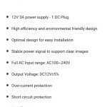 Fuente de poder individual de 12volts, 3 amper. Marca Provision (PR-AV3)