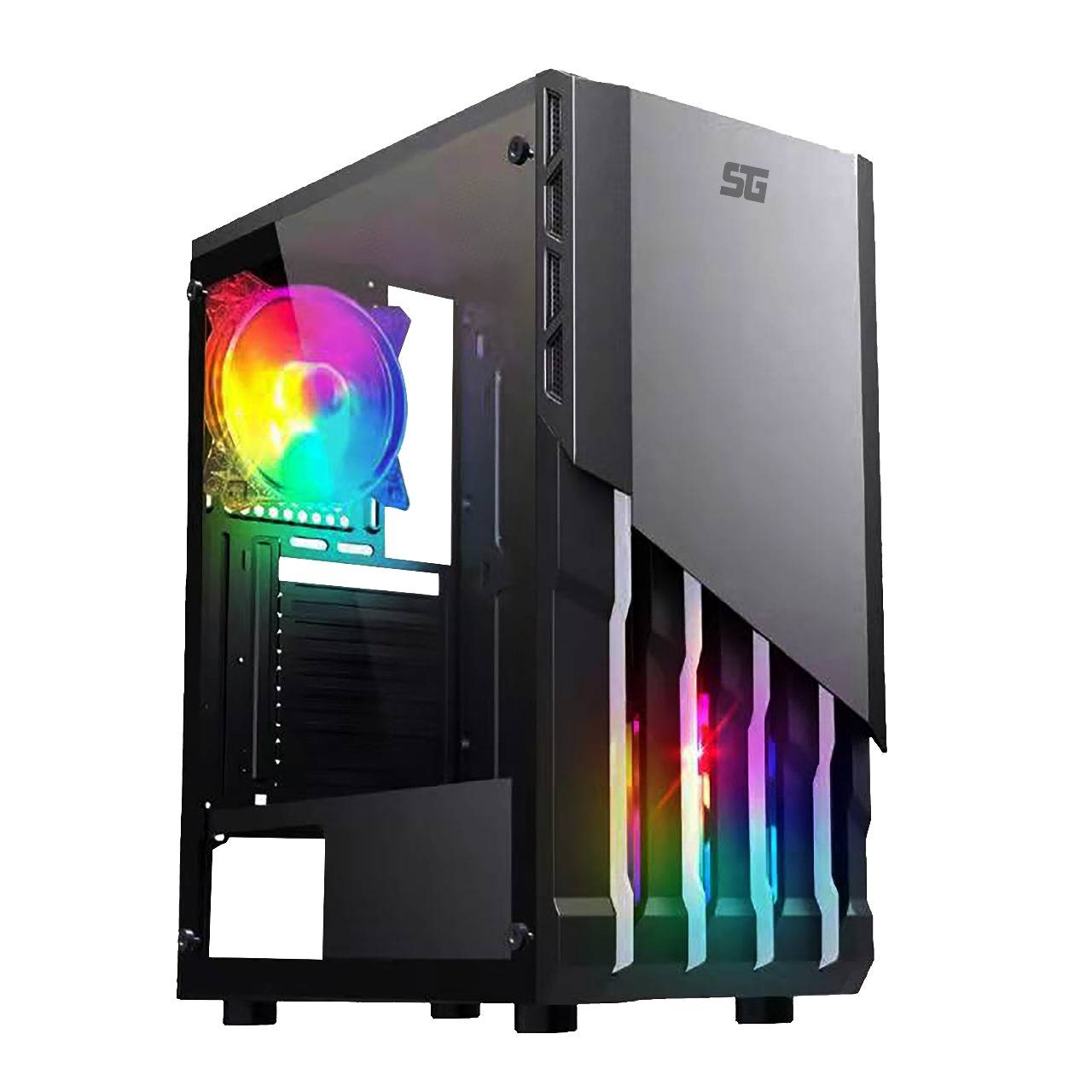 GABINETE GAMER START THE GAME CSG-530 mATX, CRISTAL, USB 3.0, S/FTE, NEGRO