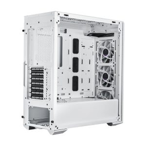 Gabinete COOLER MASTER MB520-WGNN-S01 MasterBox MB520 ARGB con Ventana, panel frontal de vidrio templado, tres ventiladores CF120 ARGB incluidos