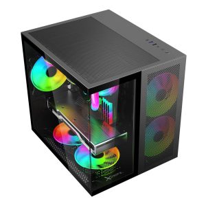 Gabinete CUBO GAMER CXi1 Negro. XZGAMC1B