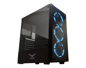 Gabinete Gaming Naceb Technology HYDRA Crystal Case NA-0602, Full ATX, Negro