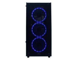 Gabinete Gaming Naceb Technology PLAYER Crystal Case NA-0603, Full ATX, Negro