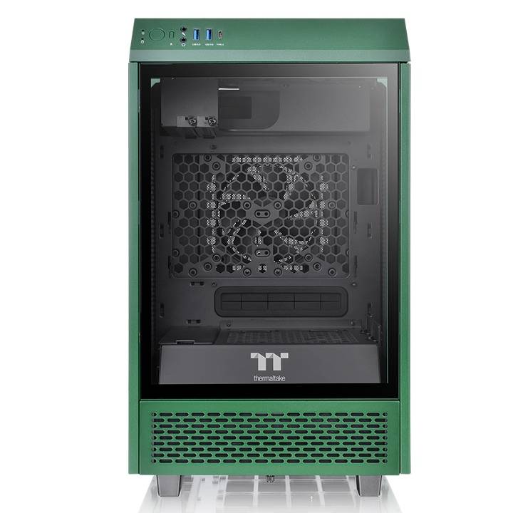 Gabinete Thermaltake The Tower 100 Racing Green (CA-1R3-00SCWN-00), Color Verde, Mini Torre