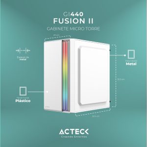 Gabinete micro Torre Fusión II GI440 Advanced Series