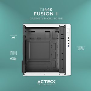 Gabinete micro Torre Fusión II GI440 Advanced Series