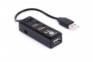 Hub USB Naceb Technology, USB, USB A, Negro