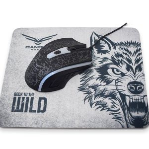 Kit Mouse + Mousepad Naceb Technology NA-632, Multi, 4 botones, USB, Óptico, 1200 DPI
