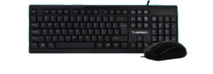 Kit Teclado Estándar y Mouse ACTECK AC-928984 , Estándar, 105 teclas, Negro