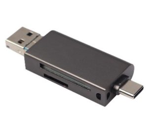 LECTOR OTG SD y MICRO SD USB TIPO A, MICRO USB Y TIPO C 6006085 BROBOTIX