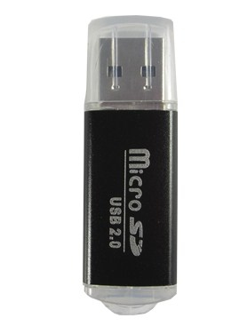 Lector MicroSD BROBOTIX 345673N, Negro, USB 2.0
