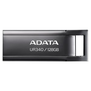 Memoria USB ADATA 128GB USB 3.2 (retrocompatible con 3.0 y 2.0). Metalica. AROY-UR340-128GBK