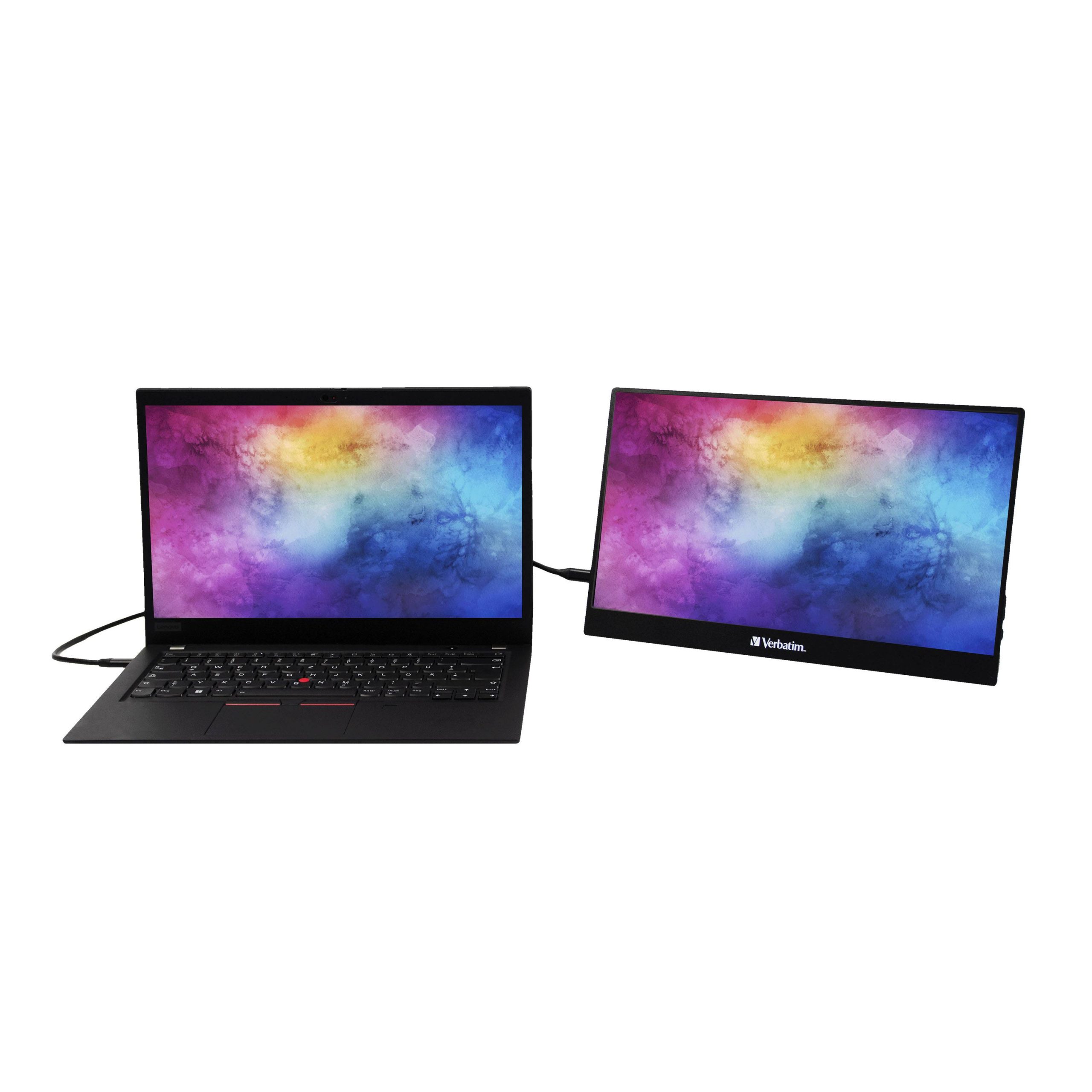 Monitor Touch Portátil FULL HD 1080p de 14 pulgadas con soporte integrado con inclinación hasta de 85° y carcasa de metal