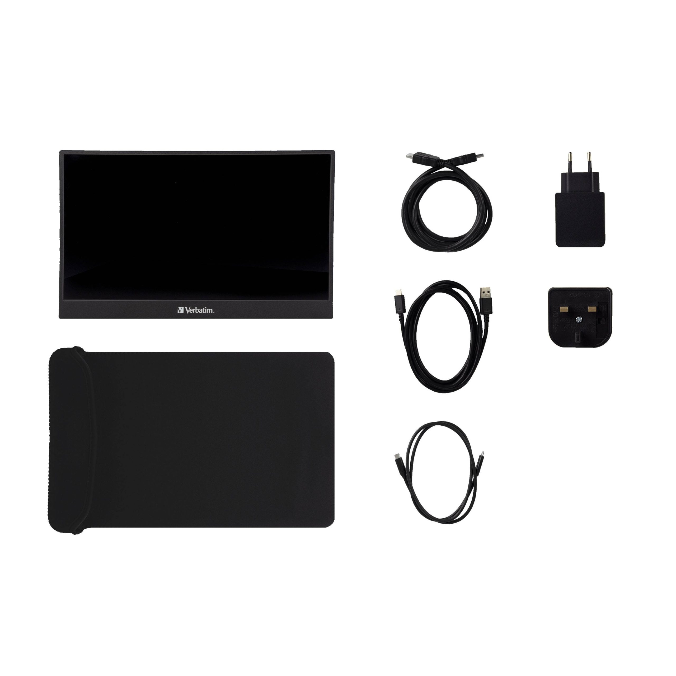 Monitor Touch Portátil FULL HD 1080p de 14 pulgadas con soporte integrado con inclinación hasta de 85° y carcasa de metal
