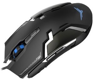 Mouse Gaming Naceb Technology NA-629, USB, Juego, Negro