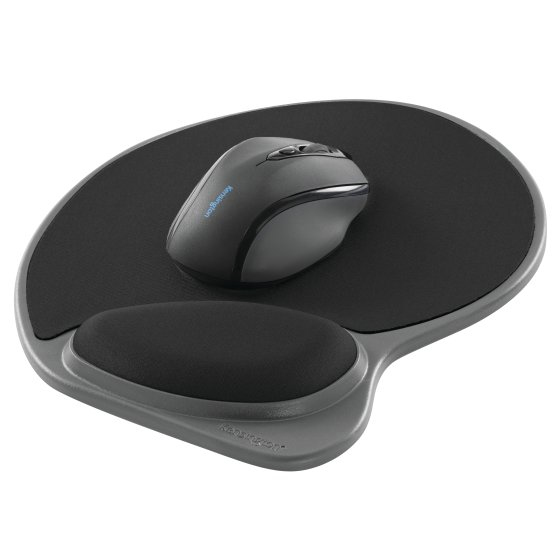 Mousepad con descansa Muñecas de Gel KENSINGTON P8691 , Negro, Monótono