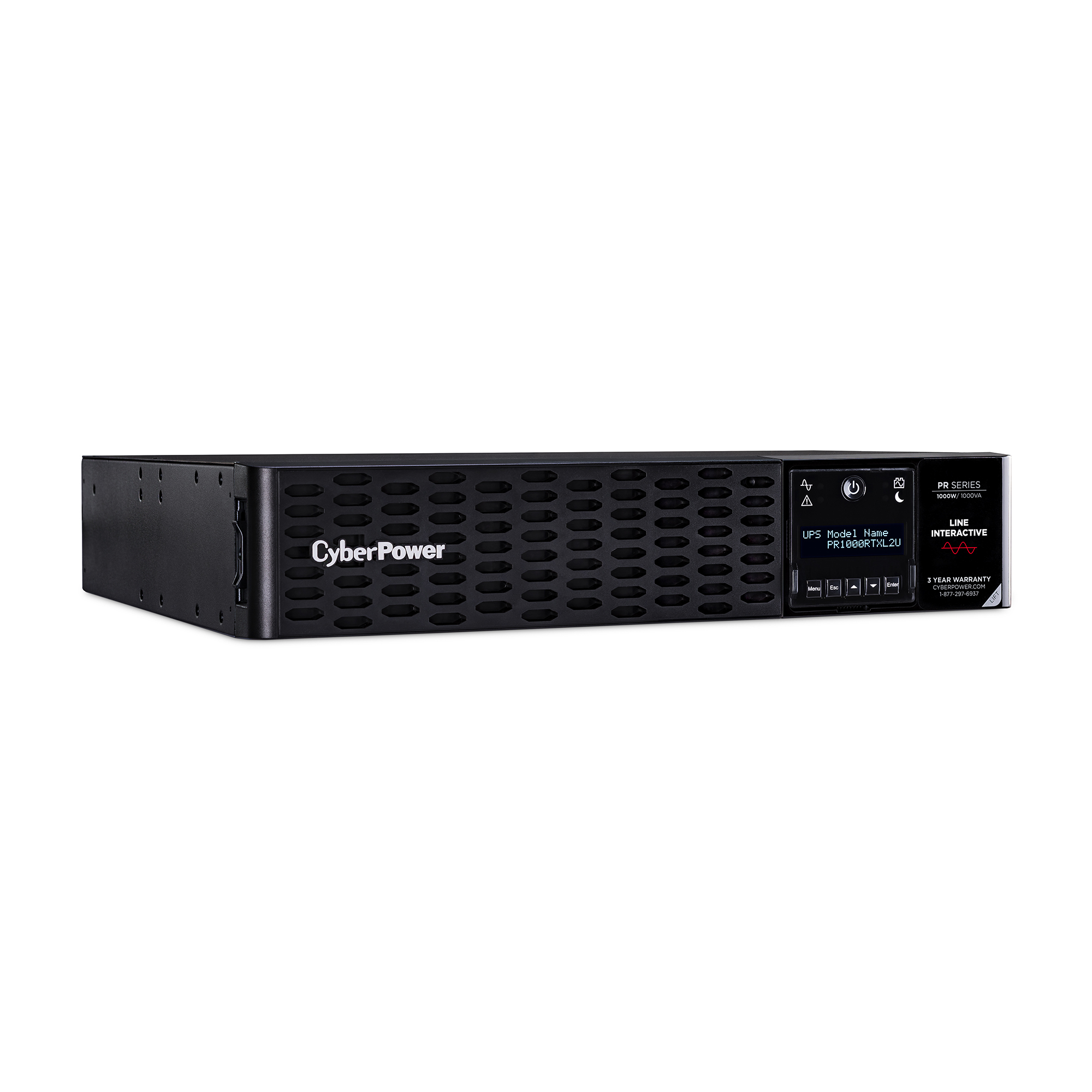 No Break Cyberpower Modelo PR1000RTXL2U 1000VA / 1000W, salida de onda senoidal