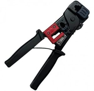 Pinza Crimpeadora RJ11/RJ12/RJ45 BROBOTIX, Negro, RJ-45