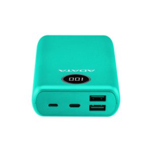 PowerBank ADATA P20000QCD, 20,000 mAh. Compatible con Qualcomm QC 3.0 y USB Power Delivery 3.0. indicador digital de carga y 2 puertos USB-A y 1 USB-C