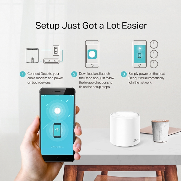 SISTEMA WIFI MESH AX1800 DECO X20(2-PACK) PARA CONEXIONES EN TODO EL HOGAR