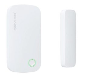 Sensor de Puerta/Ventana Orvibo SM10ZW-1VO, Color blanco, Acrilonitrilo butadieno estireno (ABS), Policarbonato, Inalámbrico, 2400, CR2032