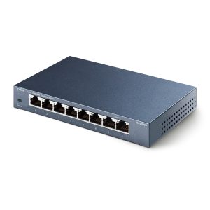 Switch TP-LINK TL-SG108, Negro, 8, 10/100/1000 Base-T(X)