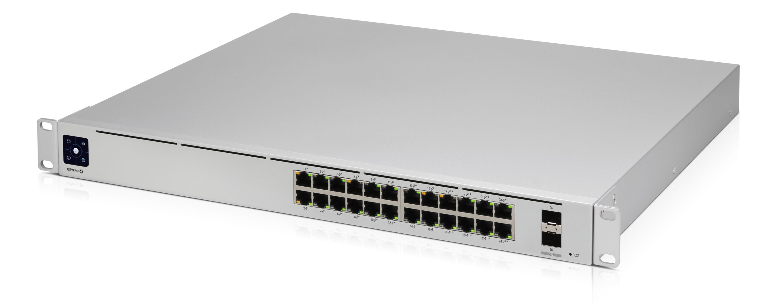 Switch UBIQUITI USW-PRO-24-POE, Plata, 400 W, 24 + 2 SFP
