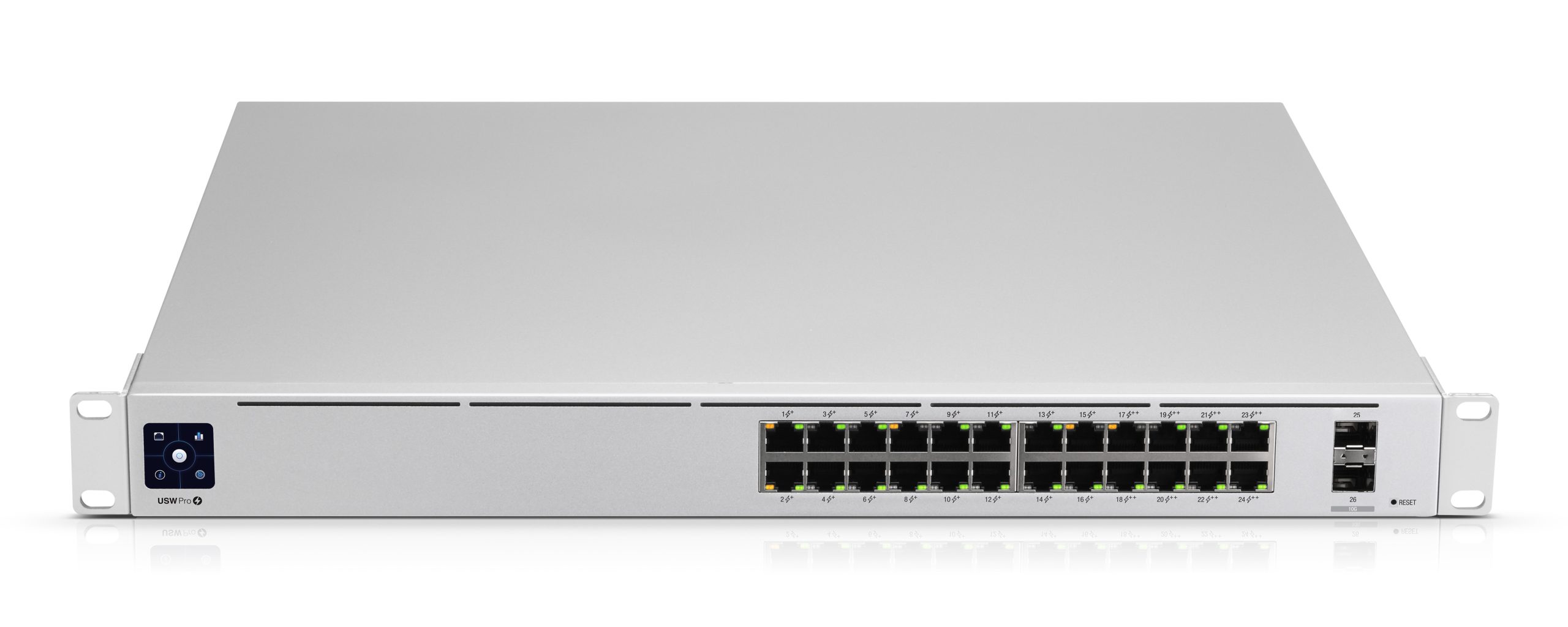 Switch UBIQUITI USW-PRO-24-POE, Plata, 400 W, 24 + 2 SFP