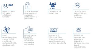 Teléfono IP Grandstream GXP1610