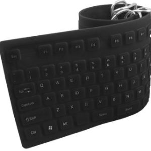 Teclado Flexible BROBOTIX , USB, Negro, Notebook/PC