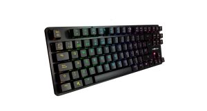 Teclado Mecánico GAME FACTOR KBG500-RD, Alámbrico, Español, Negro, RGB