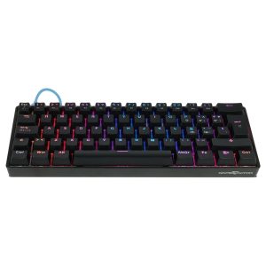 Teclado Mecánico GAME FACTOR KBG560-BL, USB, Negro