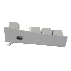 Teclado Mecánico Redragon Fizz Pro White/Gray, Inglés, Blanco y Gris