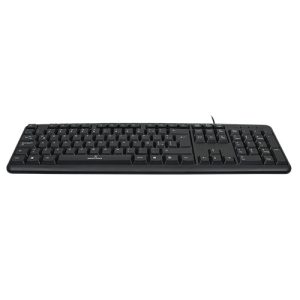 Teclado PERFECT CHOICE PC-201038, USB, QWERTY, Negro, Universal, Alámbrico