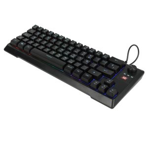 Teclado Vorago Start The Game KB-506 Tkl Factor 65%, Rgb, Rueda Multimedia, Alámbrico, Anti Ghosting, Usb Negro