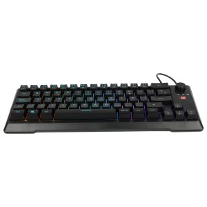 Teclado Vorago Start The Game KB-506 Tkl Factor 65%, Rgb, Rueda Multimedia, Alámbrico, Anti Ghosting, Usb Negro