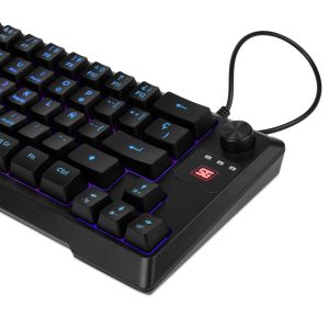 Teclado Vorago Start The Game KB-506 Tkl Factor 65%, Rgb, Rueda Multimedia, Alámbrico, Anti Ghosting, Usb Negro