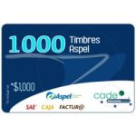 Timbres Fiscales ASPEL Paquete de 1000 Timbres FACTE/1000 (Electronico)