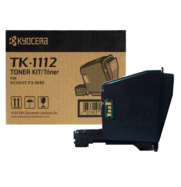 Tóner KYOCERA TK-1112, 2500 páginas, Negro, FS- 1040, FS-1020MFP, FS-1120MFP.
