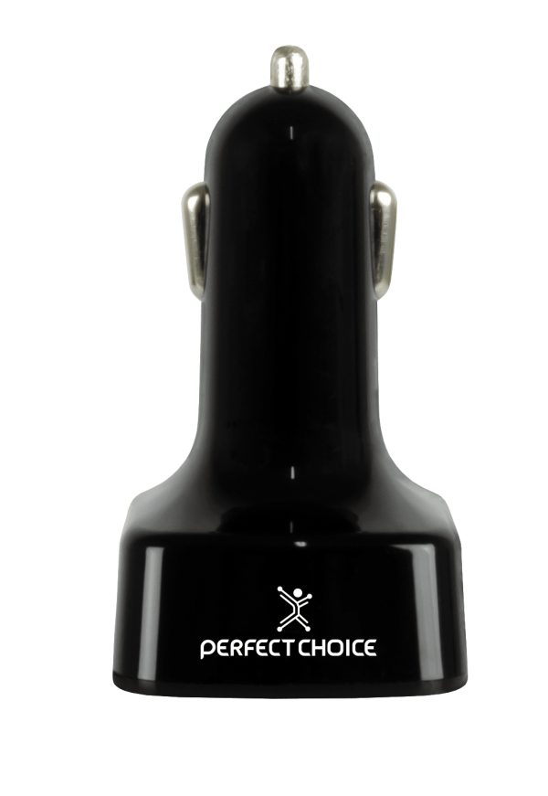 Transmisor BT Doble puerto USB PERFECT CHOICE PC-331148, Negro, 87,5 - 108 MHz