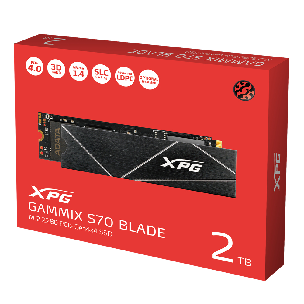 Unidad de Estado Sólido XPG ADATA GAMMIX S70 BLADE, 2 TB, M.2 PCIe GEN4X4 (NVMe