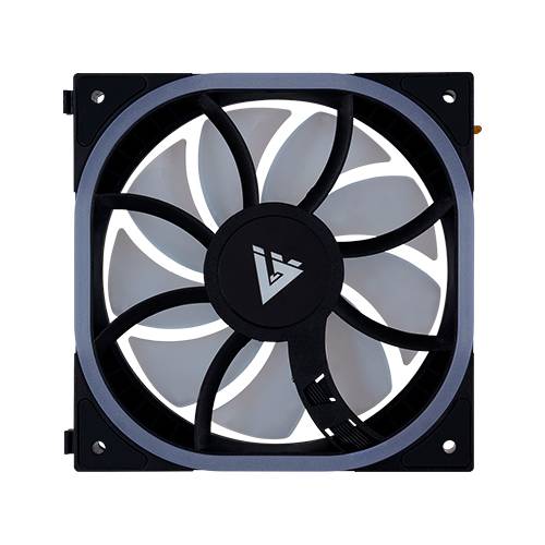 VENTILADOR MODULAR GAME FACTOR FG500, 120MM, 58 CFM, 1900 RPM, RGB, COMPATIBLE CON FKG500 BLANCO