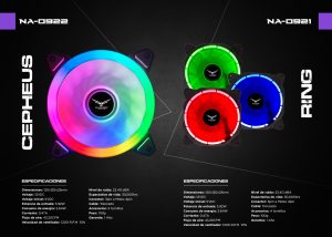 Ventilador Naceb Technology NA-0922, Multicolor, 100 g, Ventilador, 1200 RPM