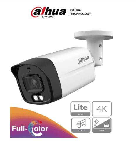 Camara Bala 4K Full Color/ 8 MP/ Lente 2.8mm/ 106 Grados de Apertura/ Microfono Integrado/ 40 Mtrs. de Iluminación/ Super Adapt/ WDR 120dB/ IP67
