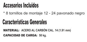 Charola para Servidor NORTH SYSTEM NORTH080-BKL, Acero al carbón, Negro, 7,5 kg, 76,2 cm