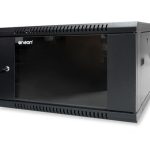 Gabinete Pared 6U ENSON ENS-RKGB6U, Negro, Rack o bastidor independiente, 60 kg, 6U