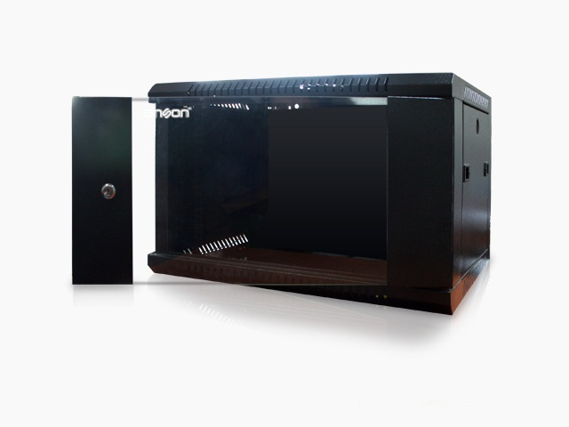 Gabinete Pared 6U ENSON ENS-RKGB6U, Negro, Rack o bastidor independiente, 60 kg, 6U