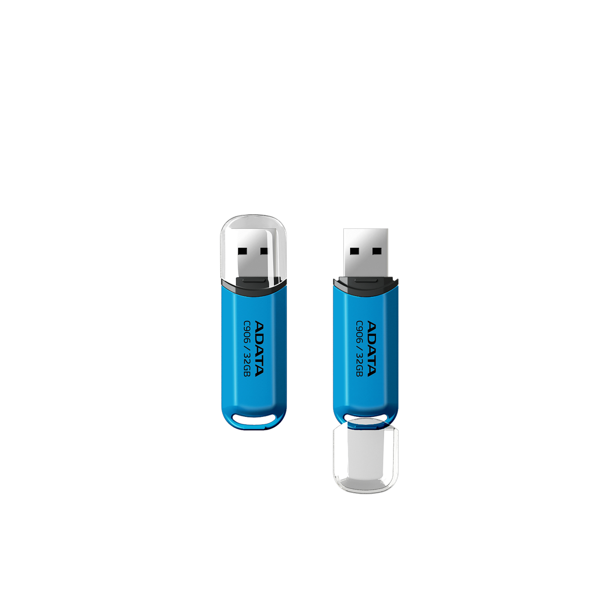 Memoria USB 2.0 de 32GB C906, diseño clásico y compacta. NP. AC906-32G-RWB Color AZUL